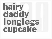 recipe for hairy daddy longlegs cupcake