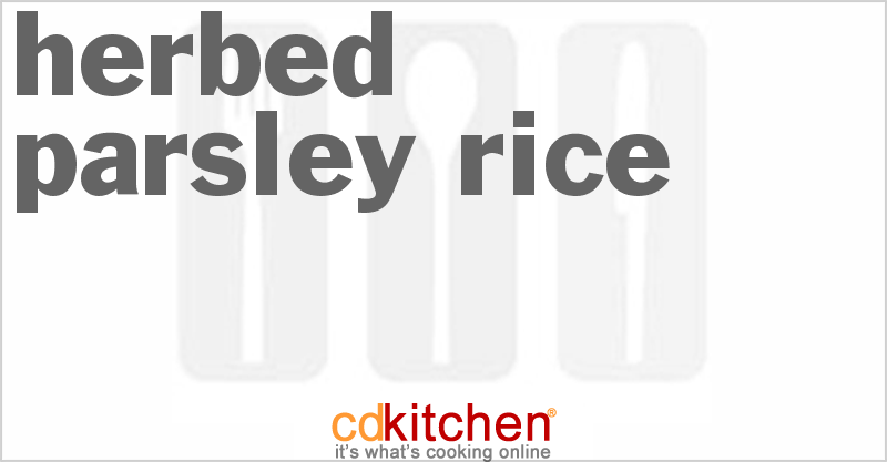 Herbed Parsley Rice Recipe | CDKitchen.com