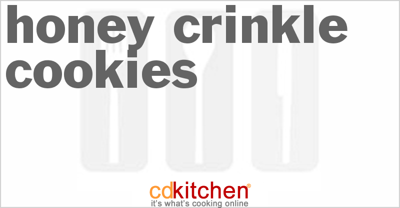 Honey Crinkle Cookies - CDKitchen.com