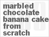 recipe for marbled chocolate-banana cake from scratch