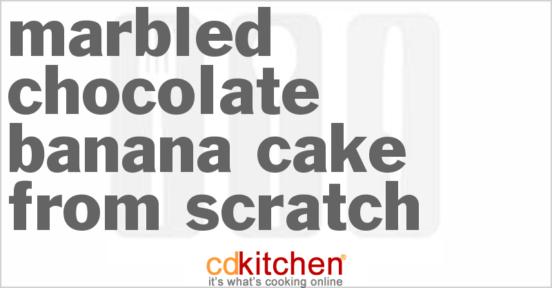 Marbled Chocolate-Banana Cake From Scratch - CDKitchen.com