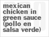 recipe for mexican chicken in green sauce (pollo en salsa verde)