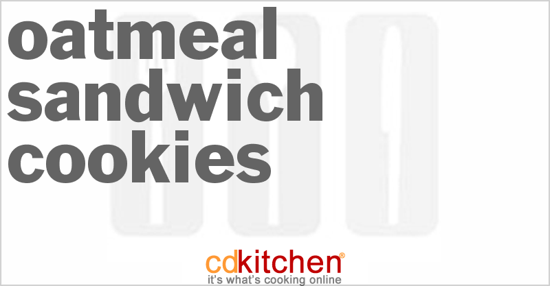 Oatmeal Sandwich Cookies - CDKitchen.com
