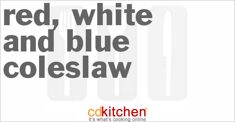 Red, White And Blue Coleslaw - CDKitchen.com