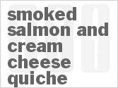 recipe for smoked salmon and cream cheese quiche