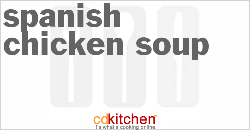Spanish Chicken Soup - CDKitchen.com