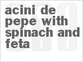 recipe for acini de pepe with spinach and feta