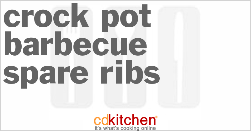 Barbecue Spare Ribs - CDKitchen.com
