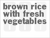 recipe for pressure cooker brown rice with fresh vegetables