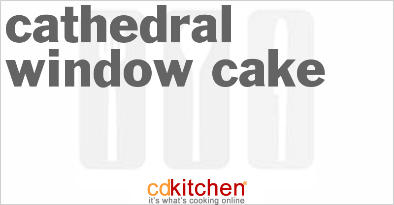 Cathedral Window Cake - CDKitchen.com