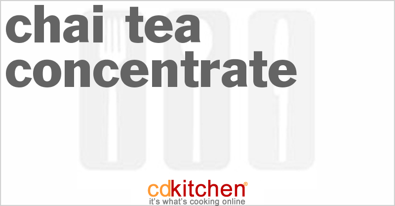 Chai Tea Concentrate - CDKitchen.com
