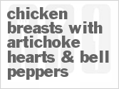 recipe for chicken breasts with artichoke hearts & bell peppers