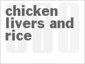 recipe for chicken livers and rice