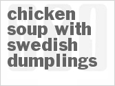 recipe for chicken soup with swedish dumplings