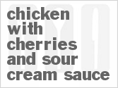 recipe for chicken with cherries and sour cream sauce