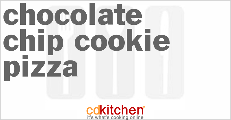 Chocolate Chip Cookie Dough Pizza - CDKitchen.com