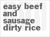 recipe for easy beef and sausage dirty rice