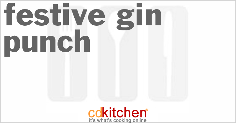 Festive Gin Punch - CDKitchen.com