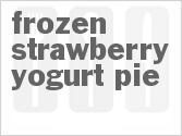 recipe for frozen strawberry yogurt pie