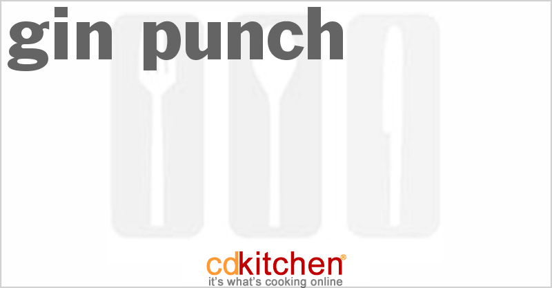 Gin Punch - CDKitchen.com