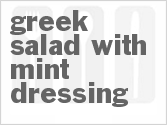 recipe for greek salad with mint dressing