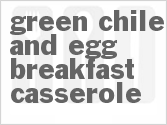 recipe for green chile and egg breakfast casserole