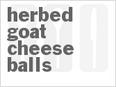 recipe for herbed goat cheese balls