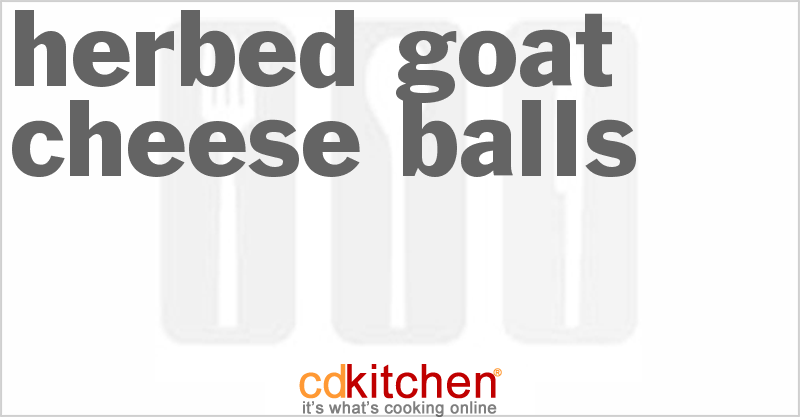 Herbed Goat Cheese Balls - CDKitchen.com