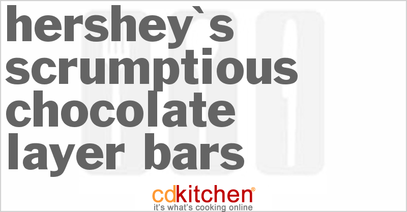 Hershey's Scrumptious Chocolate Layer Bars - CDKitchen.com
