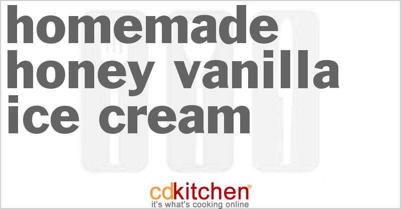 Homemade Honey Vanilla Ice Cream - CDKitchen.com