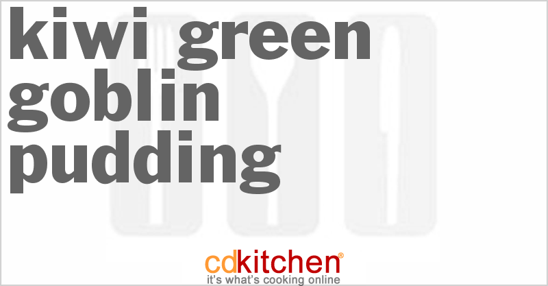Kiwi Green Goblin Pudding - CDKitchen.com