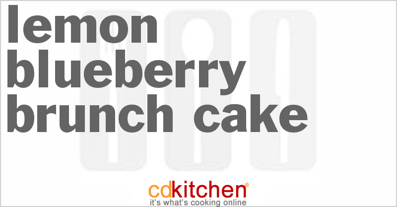 Lemon Blueberry Brunch Cake - CDKitchen.com
