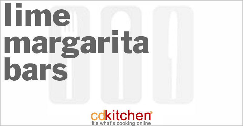 Lime Margarita Bars - CDKitchen.com