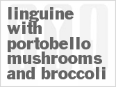 recipe for linguine with portobello mushrooms and broccoli