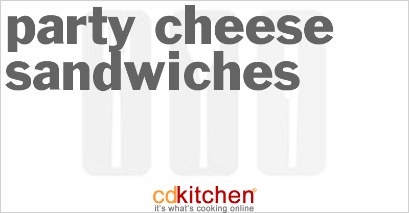 Party Cheese Sandwiches - CDKitchen.com