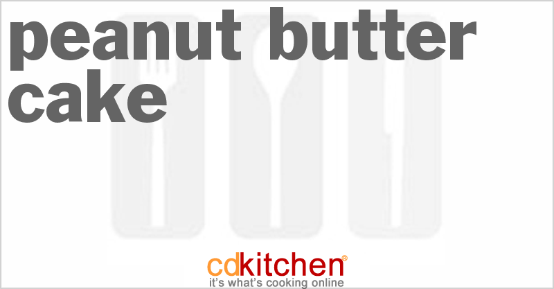 Peanut Butter Cake - CDKitchen.com