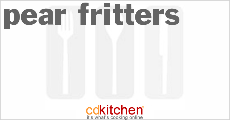 Pear Fritters - CDKitchen.com