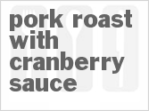 recipe for pork roast with cranberry sauce