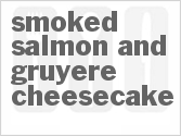 recipe for smoked salmon and gruyere cheesecake