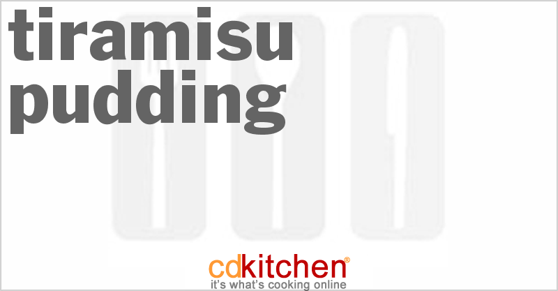 Tiramisu Pudding - CDKitchen.com