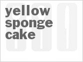recipe for yellow sponge cake