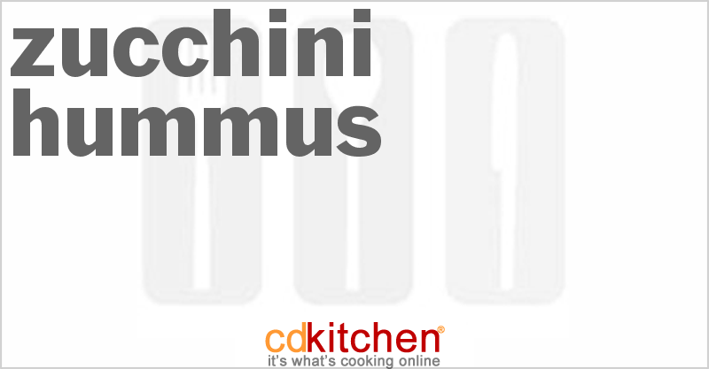 Zucchini Hummus - CDKitchen.com