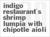 Indigo Restaurant's Shrimp Lumpia with Chipotle Aioli