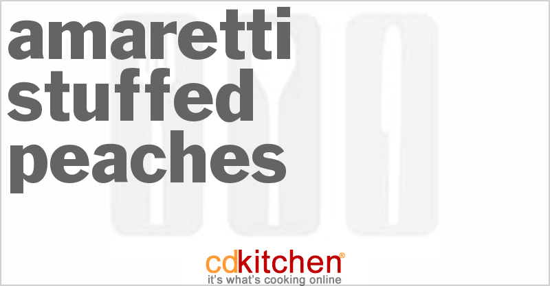 Amaretti-Stuffed Peaches - CDKitchen.com