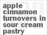 recipe for apple cinnamon turnovers in sour cream pastry