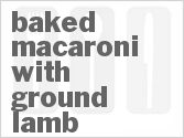recipe for baked macaroni with ground lamb