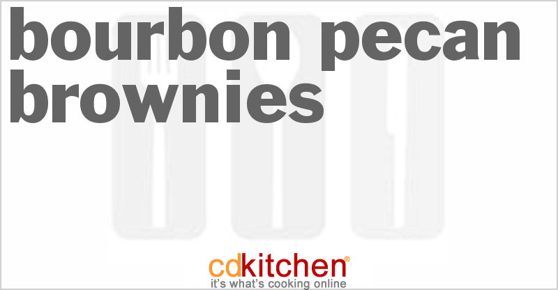 Bourbon Pecan Brownies - CDKitchen.com