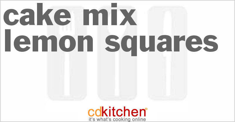 Cake Mix Lemon Squares - CDKitchen.com
