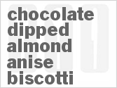 Chocolate Dipped Almond Anise Biscotti Recipe