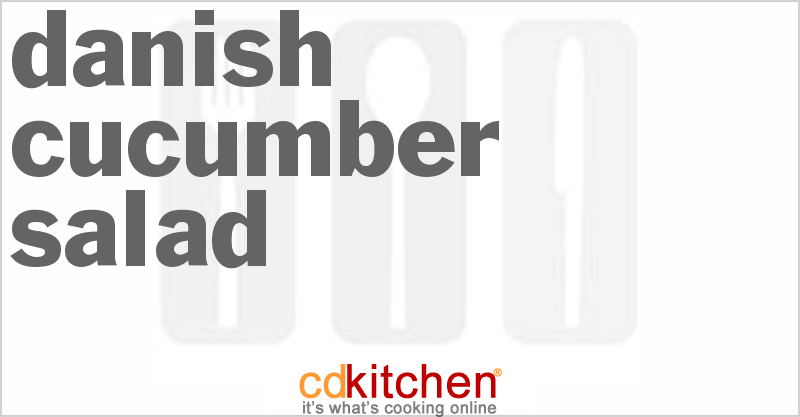 Danish Cucumber Salad - CDKitchen.com